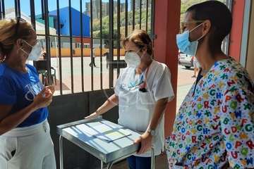 La campaña de vacunación de dos días de duración se lleva a cabo en las instalaciones de San Juan Bosco/TA.